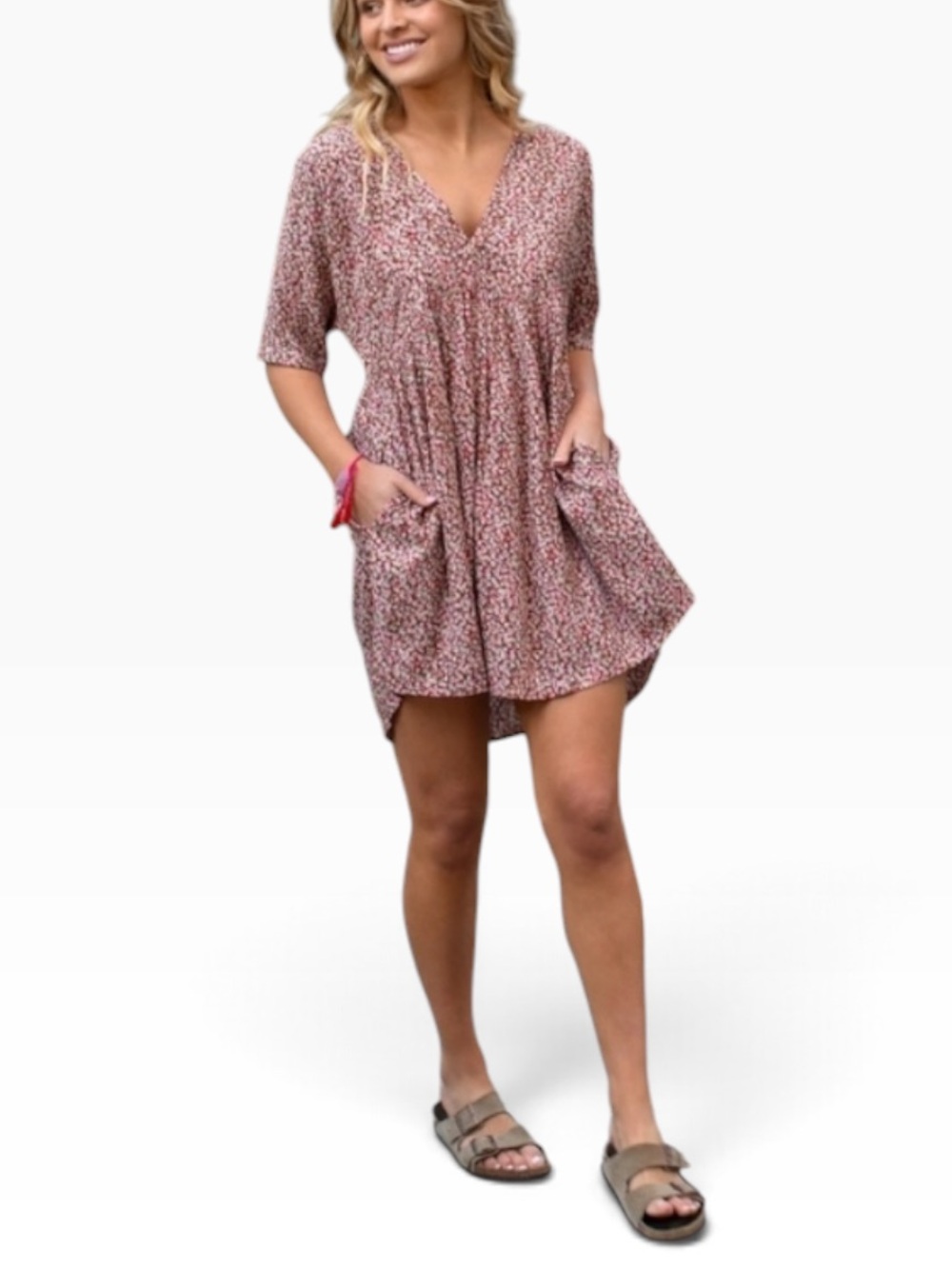 Natural Life | Stella Mini Dress Ditsy Floral | L